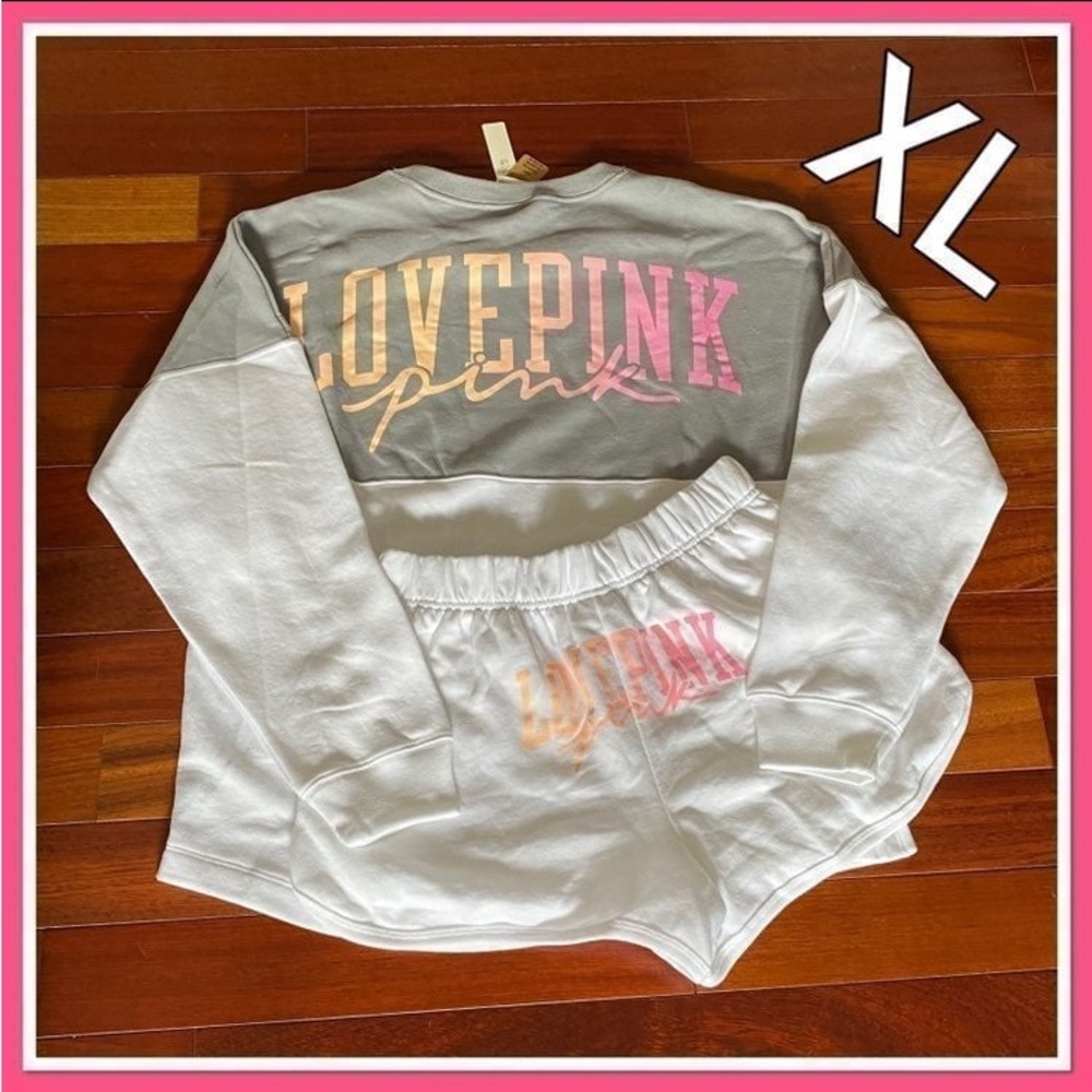 NWT VS PINK OMBRÉ SCRIPT XL SET